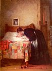 Frederick Daniel Hardy Canvas Paintings - A Kiss Goodnight